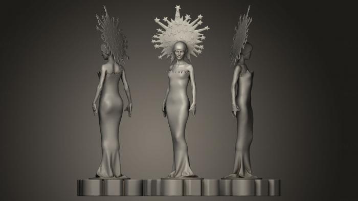 Figurines of girls (STKGL_0040) 3D model for CNC machine